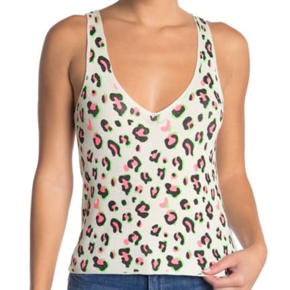 Good Luck Gem Double V-neck Ribbed Sweater Tank Top Size XL - Picture 6 of 6